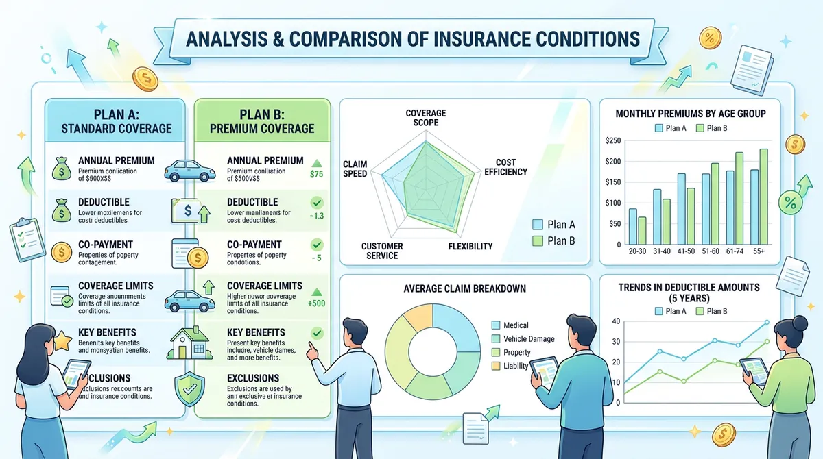 Анализ условий страховых программ